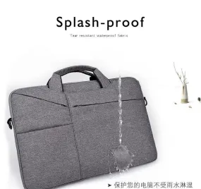 15.6 Inch Custom Waterproof Computer Laptop Messenger Bag-Ash