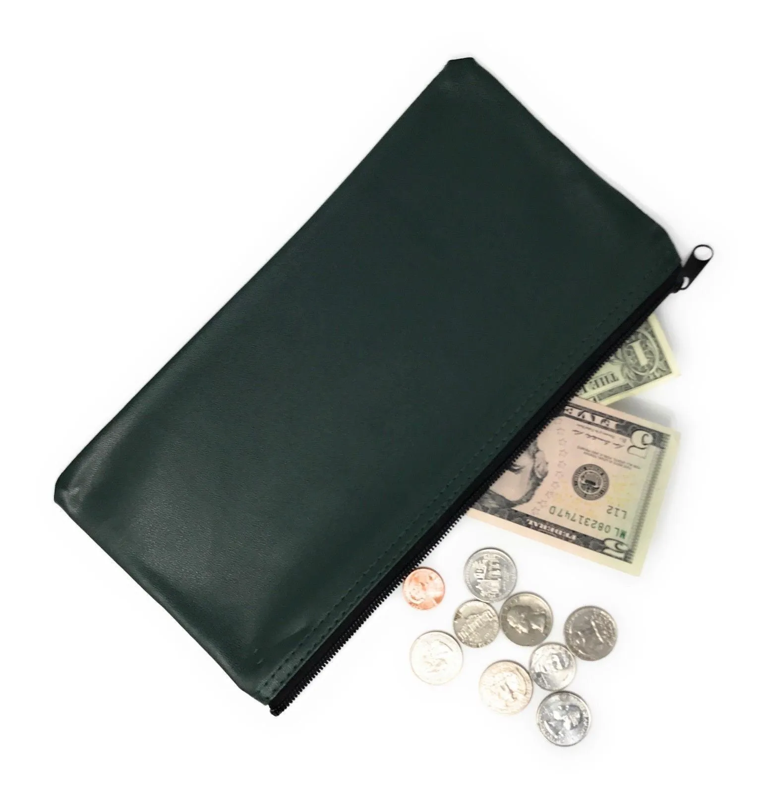 2 Pack Bank Deposit Money Cash Coins Credit Cards Receipts Keys Bag Pouch Purse