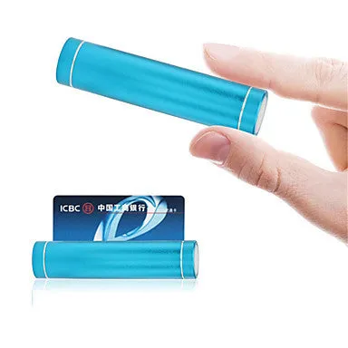 2600 mAh Universal Power Bank External Battery Q7-2600 iphone iPad/Samsung/Smartphones mobile devices (Assorted Colors)