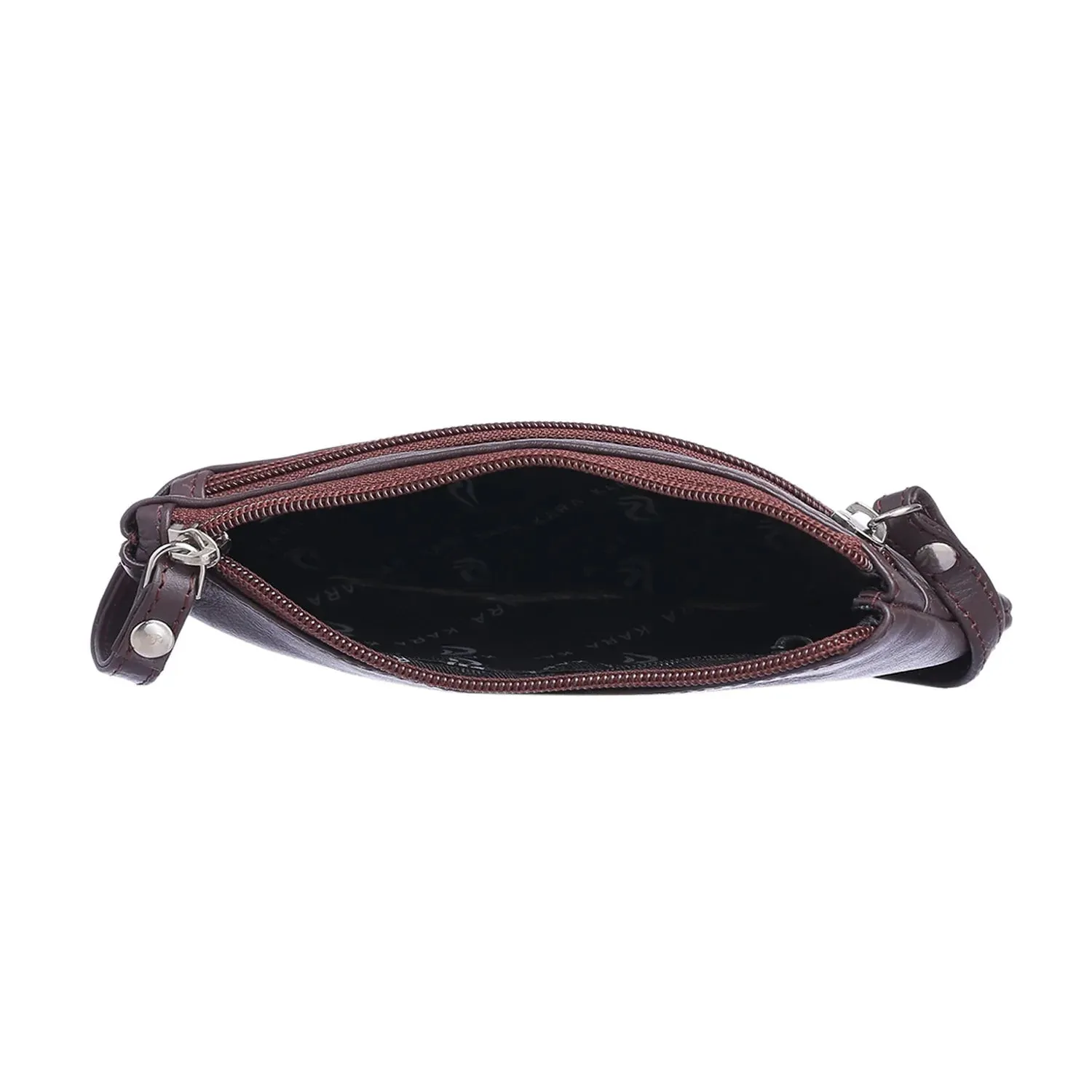 7027 Brown Leather Hand Pouch