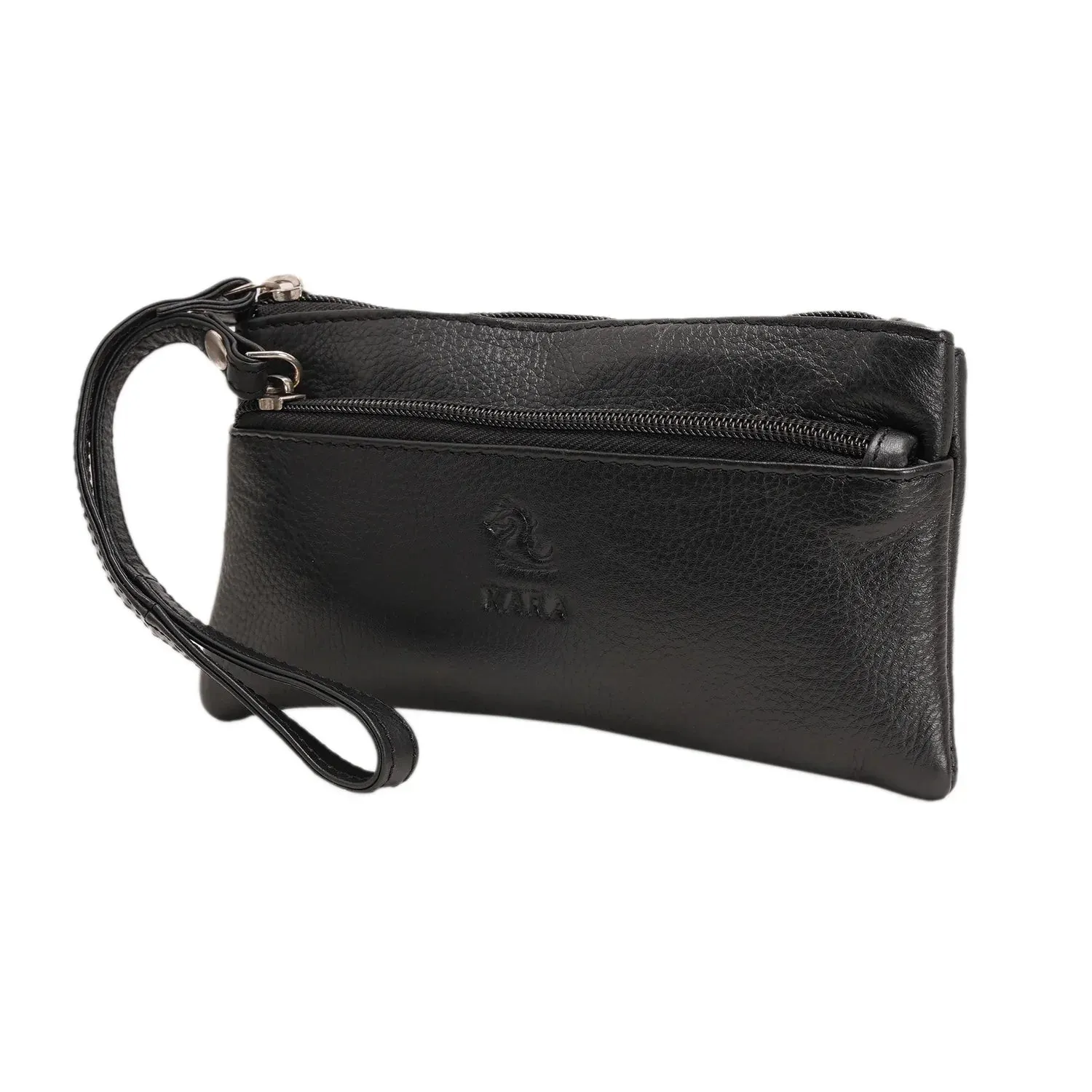 7027 Brown Leather Hand Pouch