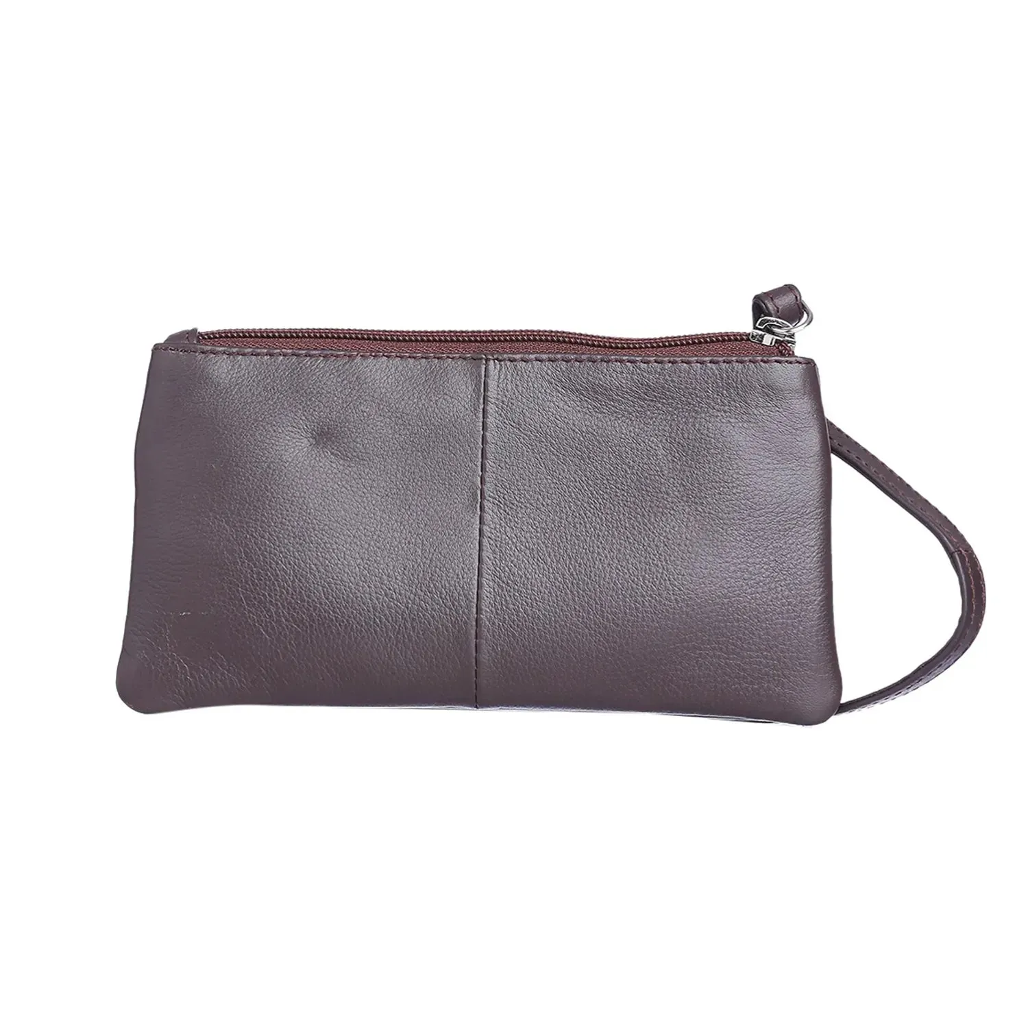 7027 Brown Leather Hand Pouch