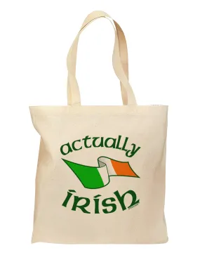 Actually Irish Grocery Tote Bag