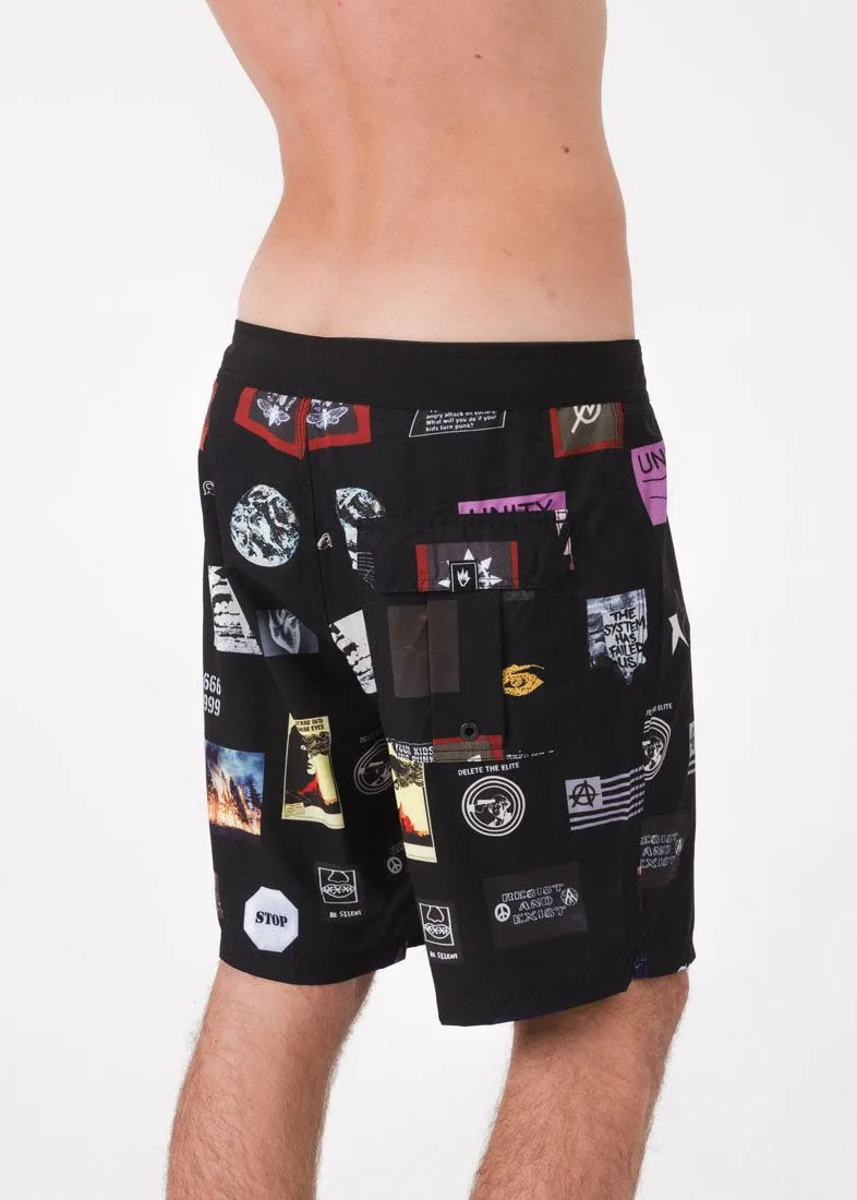 Afends Mens Unity - Fixed Waist Boardshort