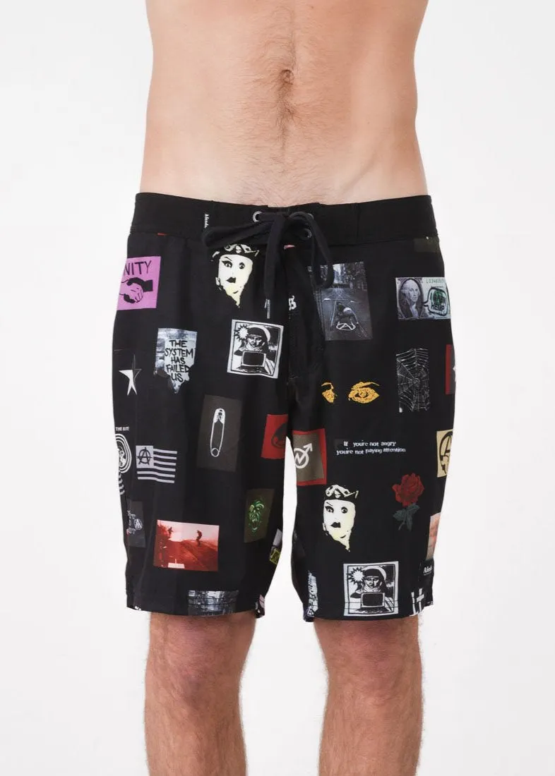 Afends Mens Unity - Fixed Waist Boardshort