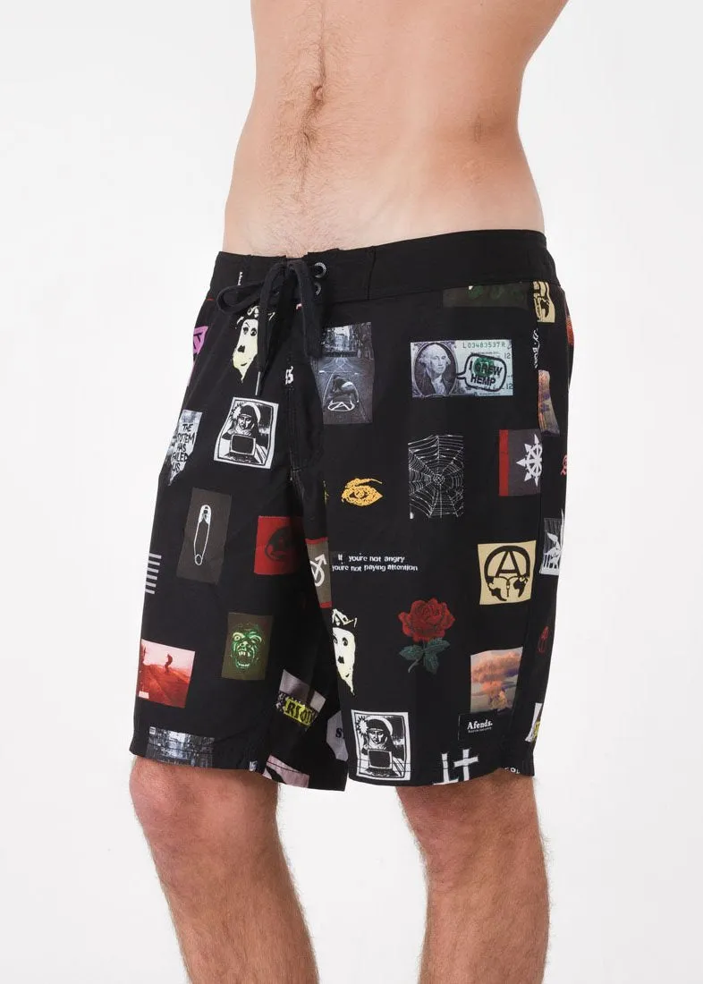 Afends Mens Unity - Fixed Waist Boardshort