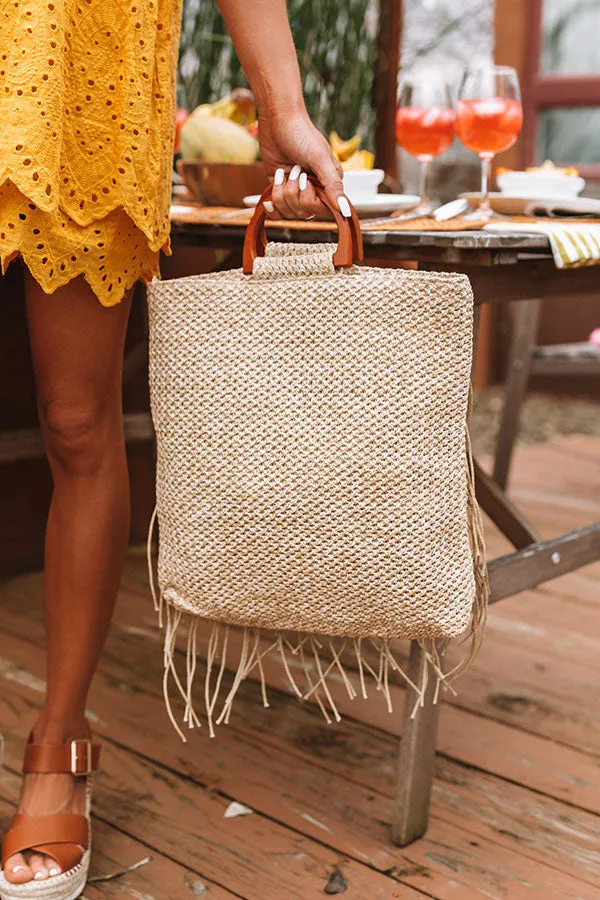 Amalfi Bound Tote In Tan