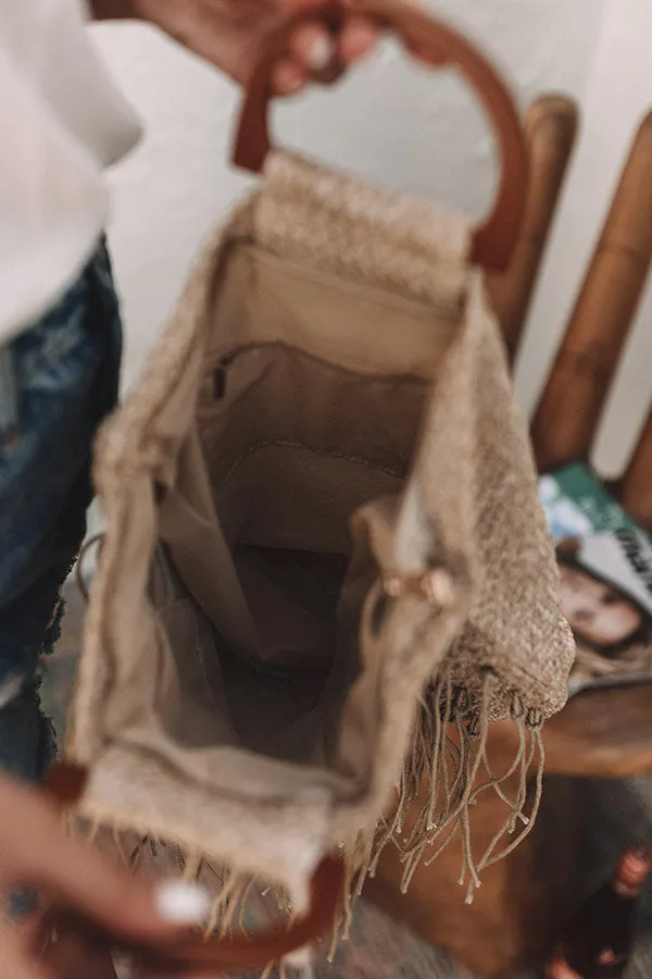 Amalfi Bound Tote In Tan