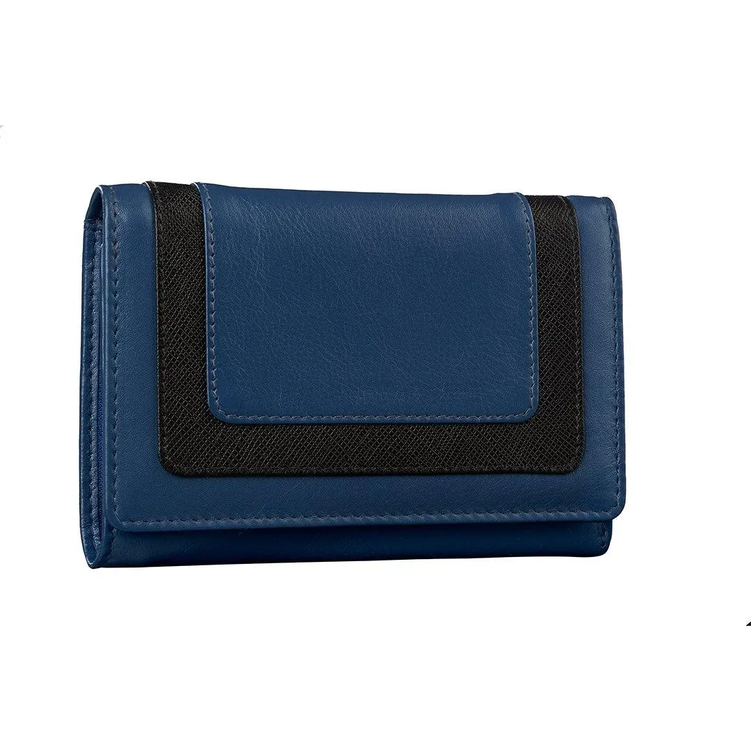 Amore | Leather Wallet for Women | 100% Genuine Leather | Color: Blue, Green, Pink & Red