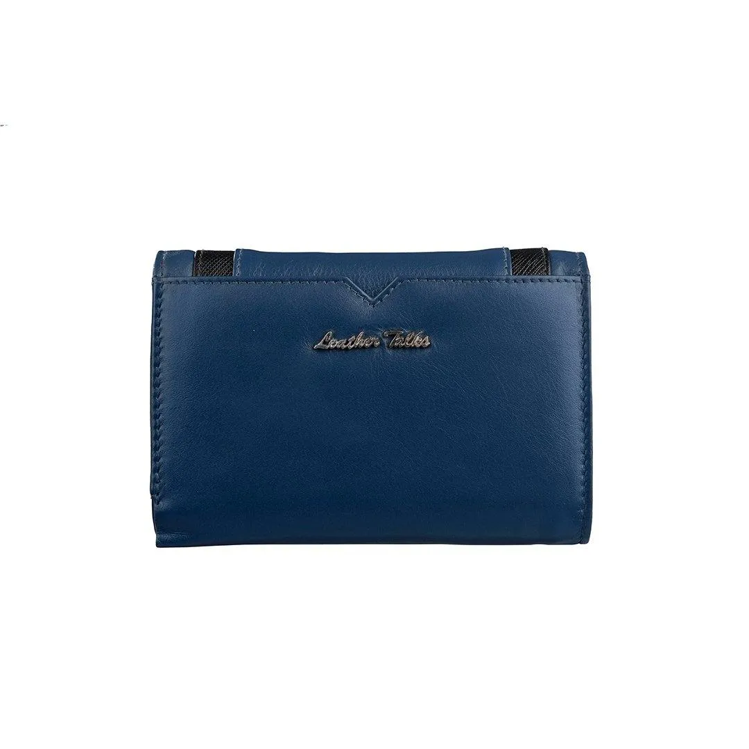 Amore | Leather Wallet for Women | 100% Genuine Leather | Color: Blue, Green, Pink & Red