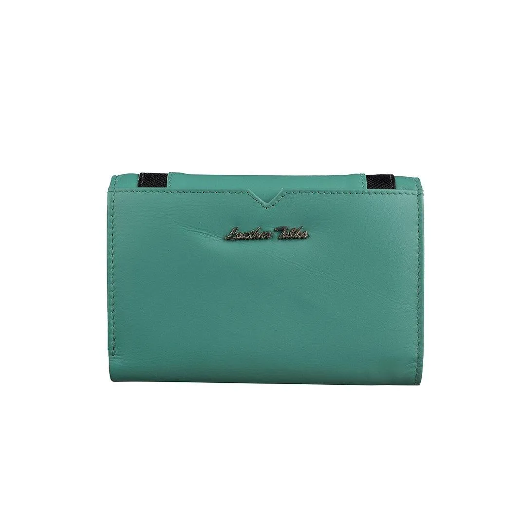 Amore | Leather Wallet for Women | 100% Genuine Leather | Color: Blue, Green, Pink & Red