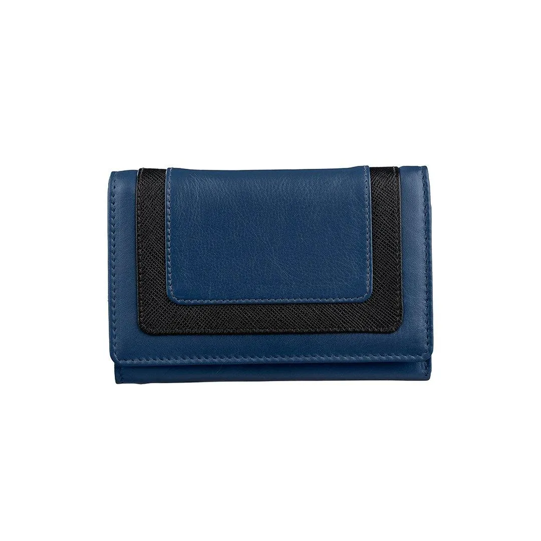 Amore | Leather Wallet for Women | 100% Genuine Leather | Color: Blue, Green, Pink & Red