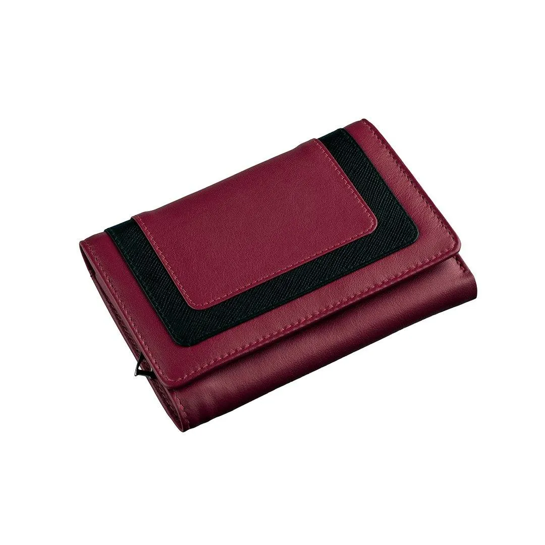 Amore | Leather Wallet for Women | 100% Genuine Leather | Color: Blue, Green, Pink & Red