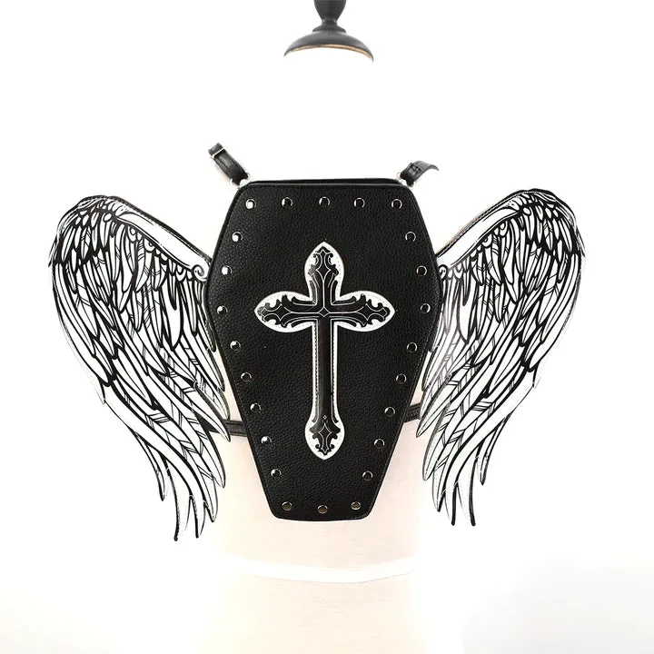 Angel Winged Coffin Mini Backpack