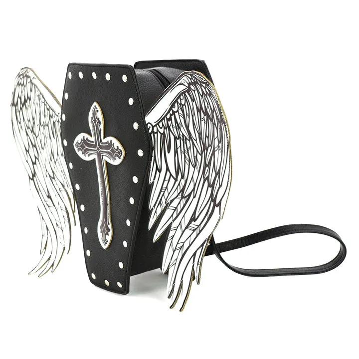 Angel Winged Coffin Mini Backpack