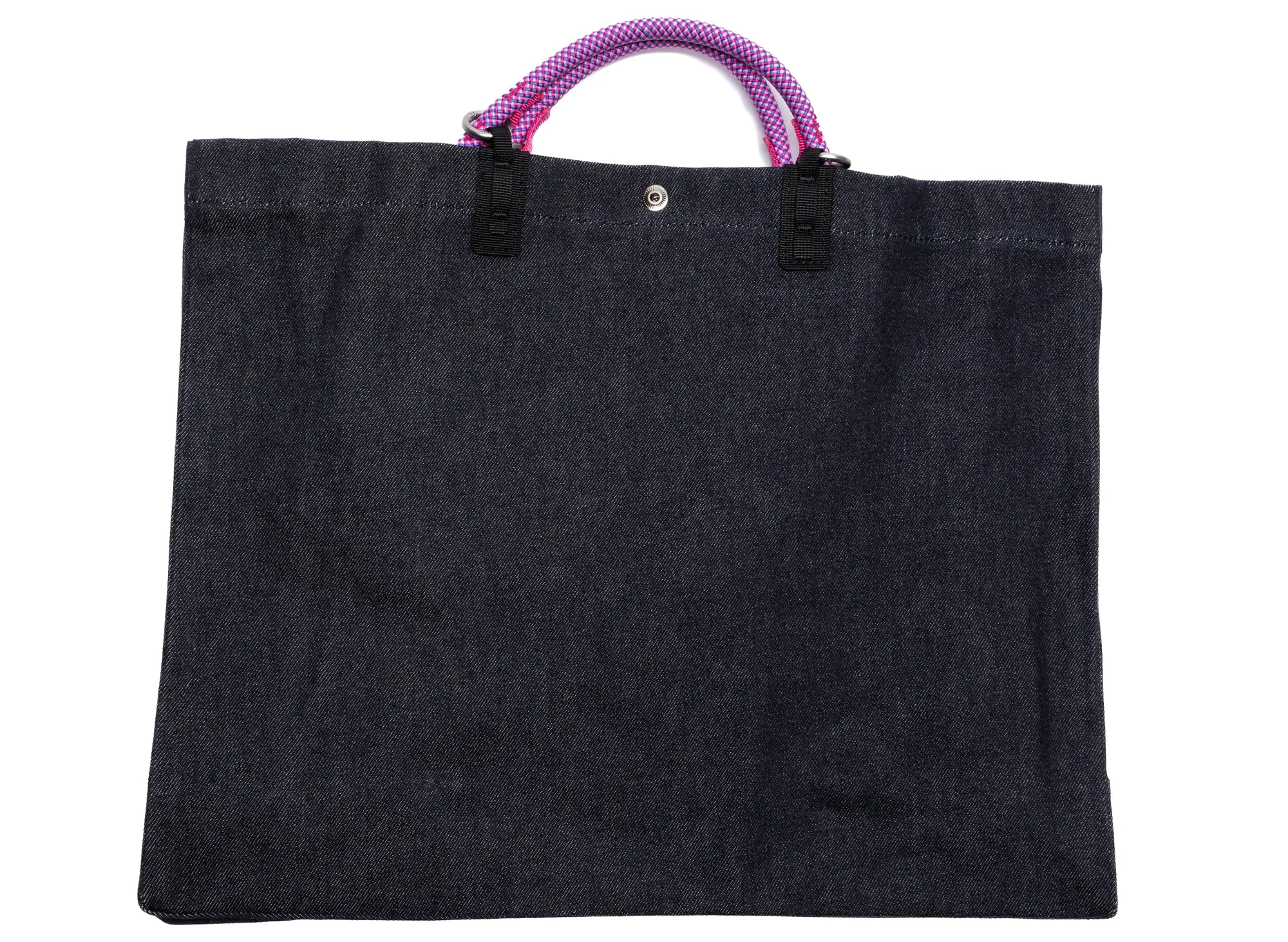 A.P.C. Shopping Topologie Bag in Indigo/Pink