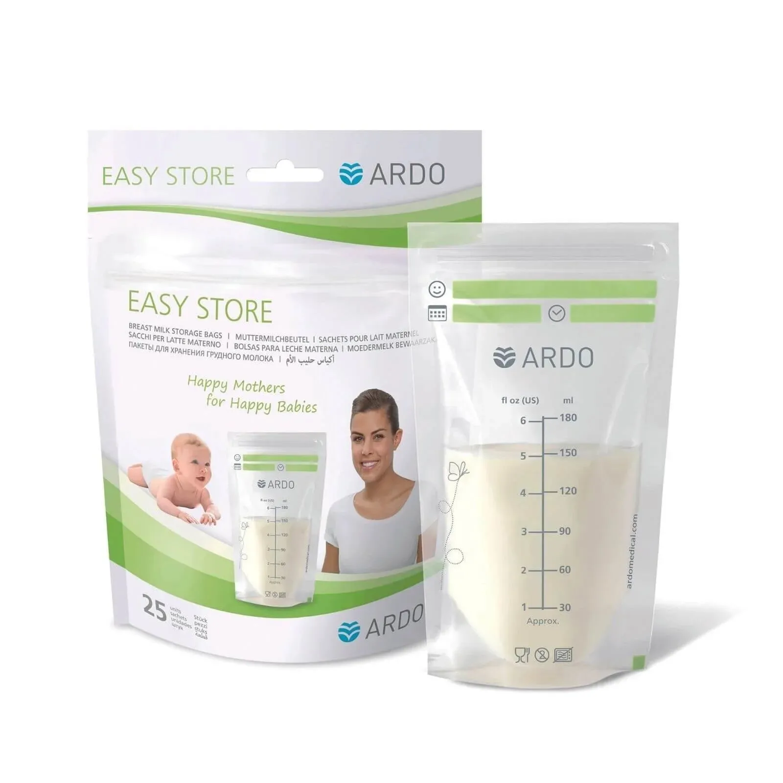 Ardo Easy Store Breast Milk Storage Bags 25 pcs