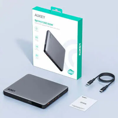 Aukey PB-Y44 Sprint X 20K 100W 20000mAh Laptop Power Bank with PD3.0