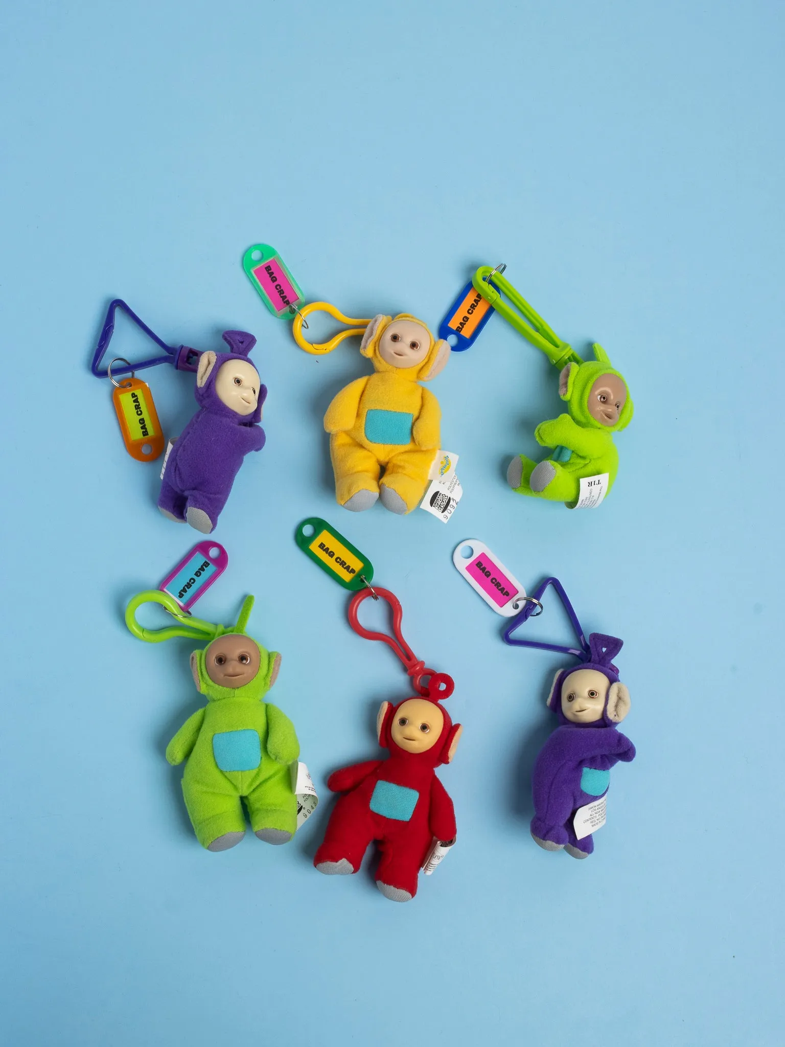 Bag Crap - Vintage 1999 Teletubbies Plush Bag Charms