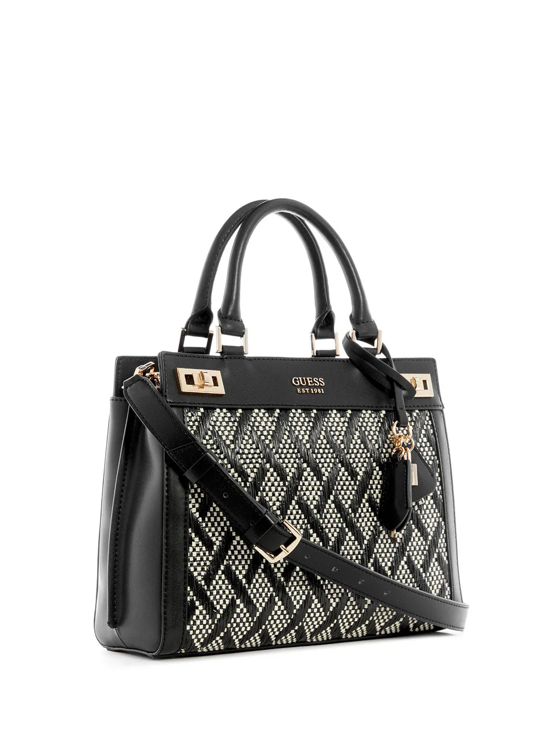 Black Katey Luxury Satchel Bag