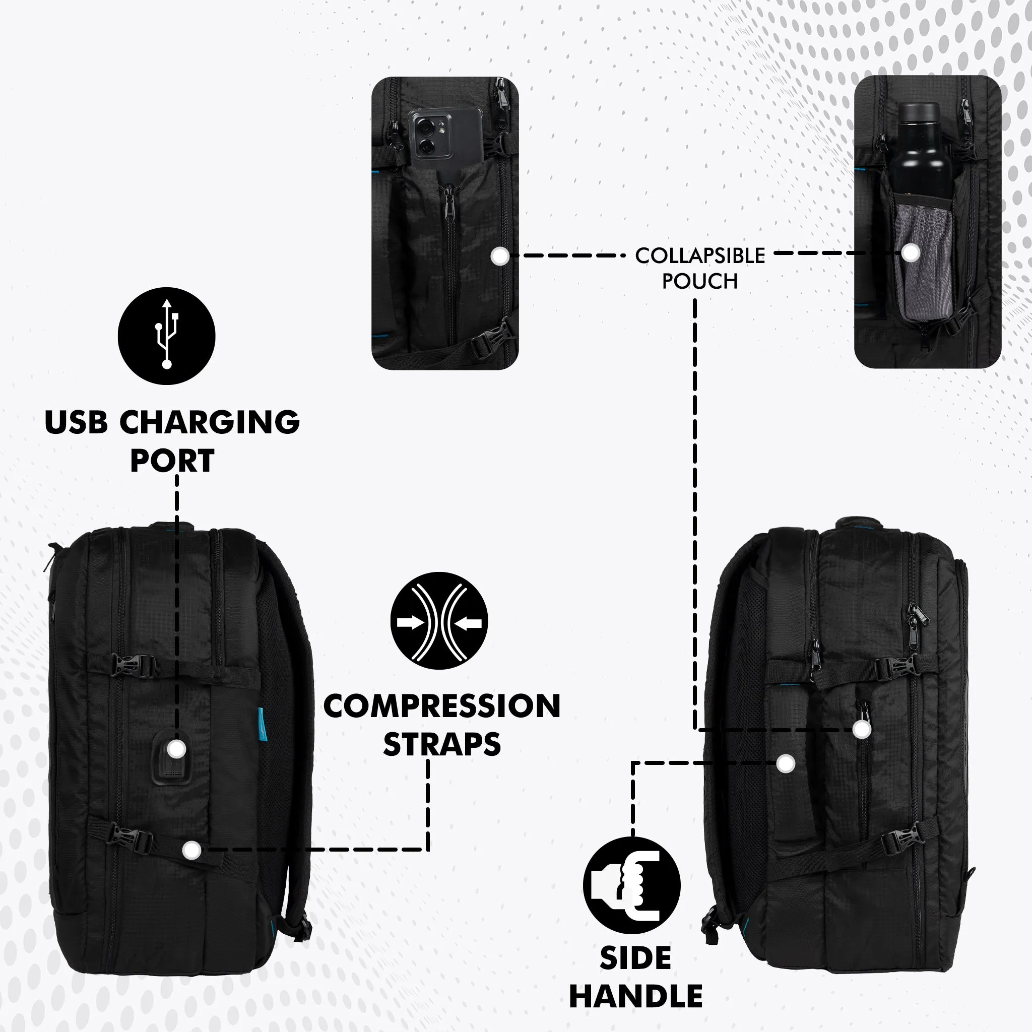 Blackhawk 40L Black Laptop Backpack