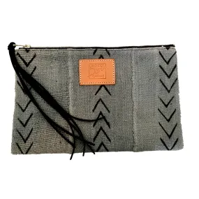 Blue Mudcloth Pouch