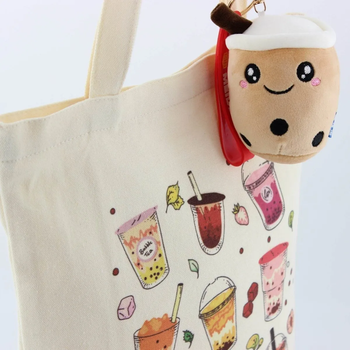 Boba Milk Tea Lover Bag Canvas Bubble Tea Tote Bag Gift for Boba Lovers