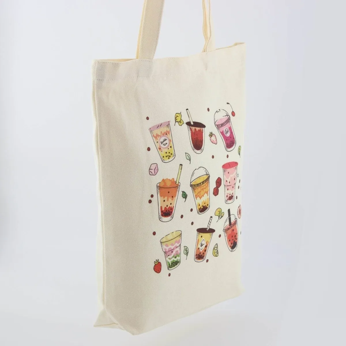 Boba Milk Tea Lover Bag Canvas Bubble Tea Tote Bag Gift for Boba Lovers