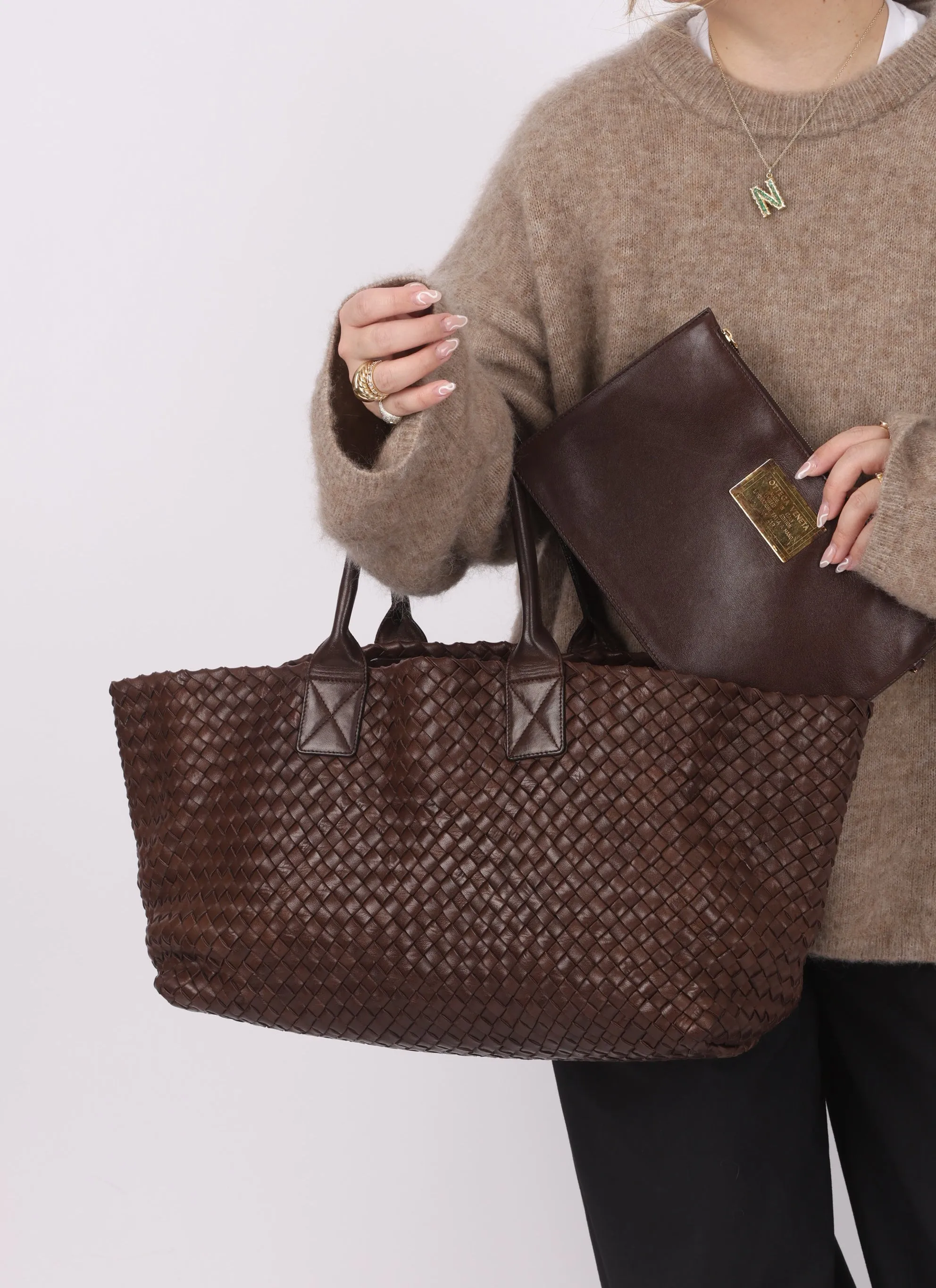 Bottega Veneta Intrecciato Cabat Medium Tote