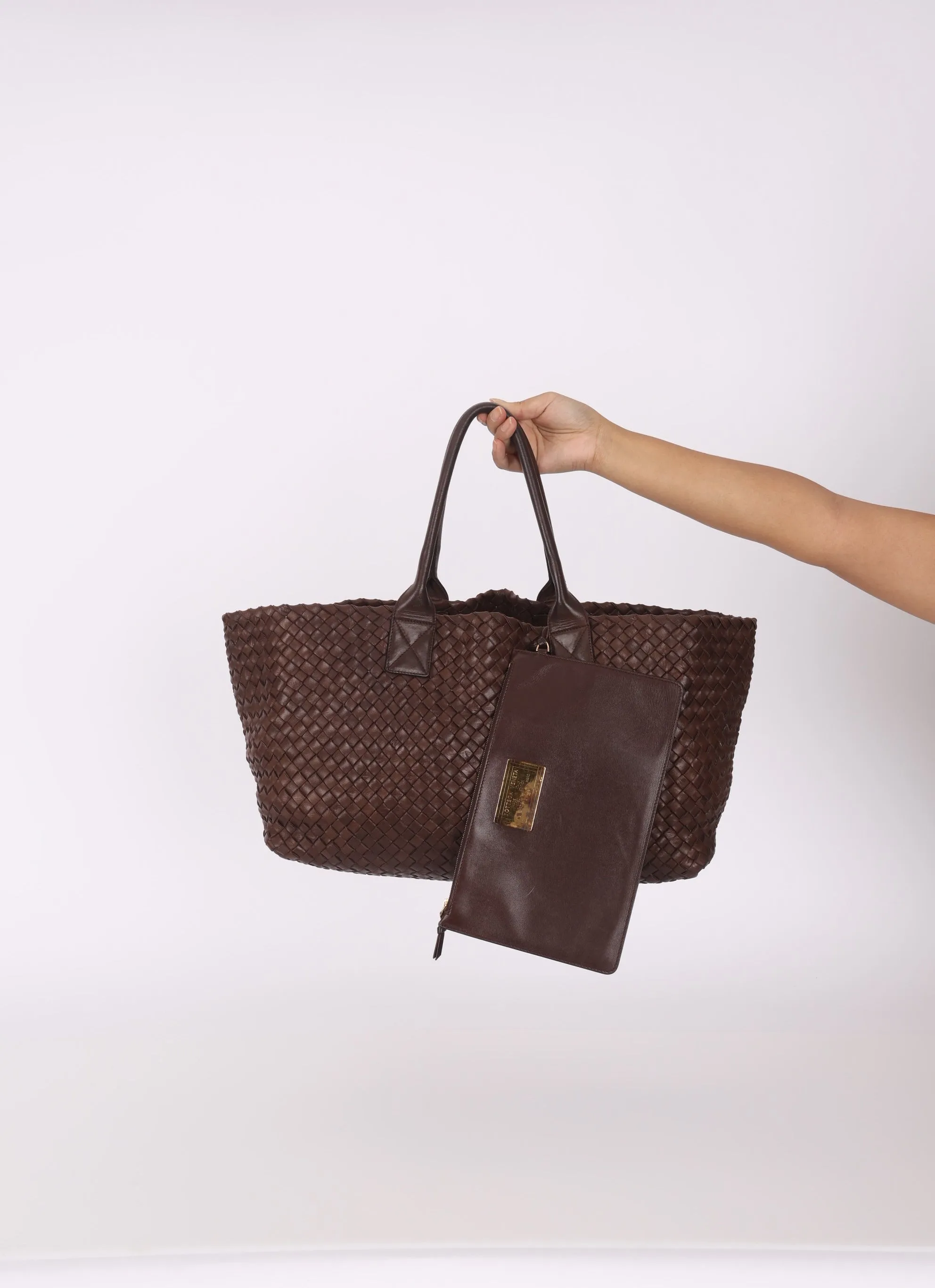 Bottega Veneta Intrecciato Cabat Medium Tote