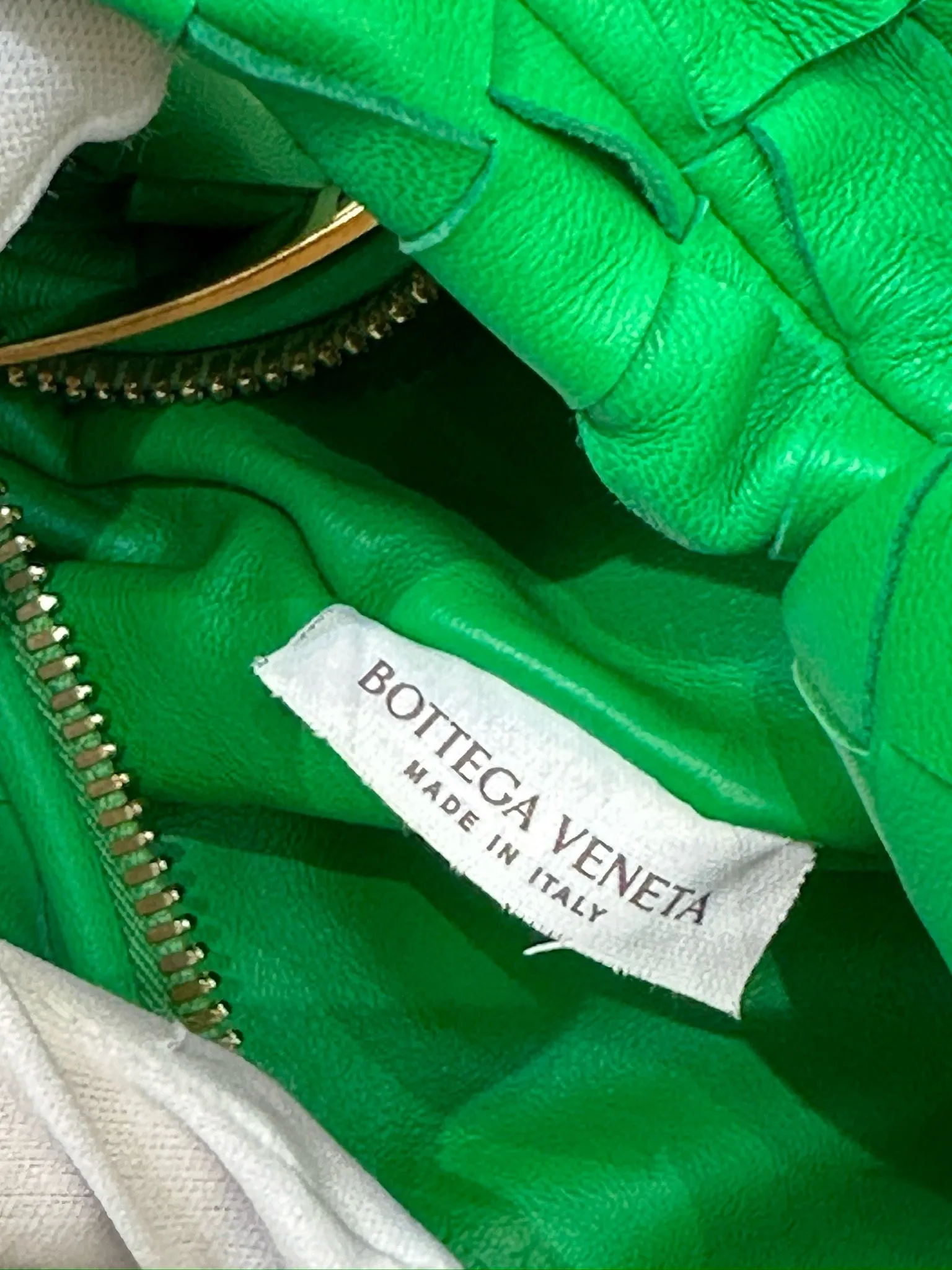 Bottega Venetia Mini Nappa Intrecciato Green GHW