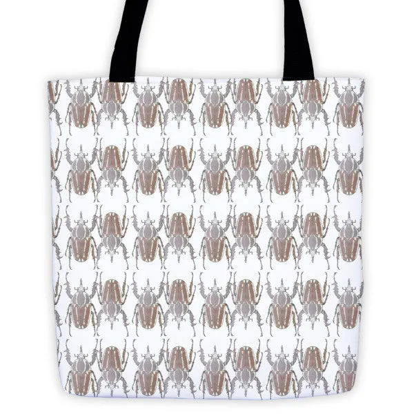 Brown Beetles Opposites Tote Bag