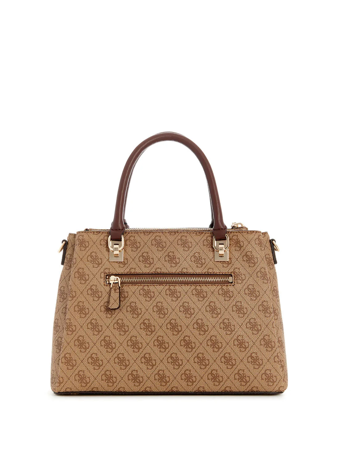 Brown Logo Cristiana Satchel Bag