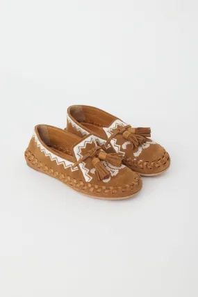 Brown Suede Marlou Mocassin Flat