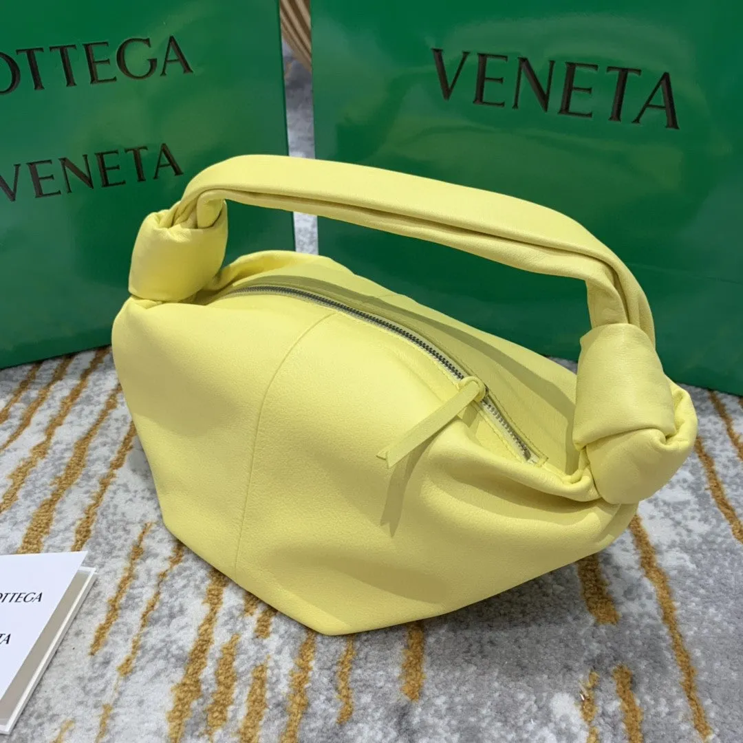 BV Double Knot Bag For Women 11.8in/30cm In Yellow