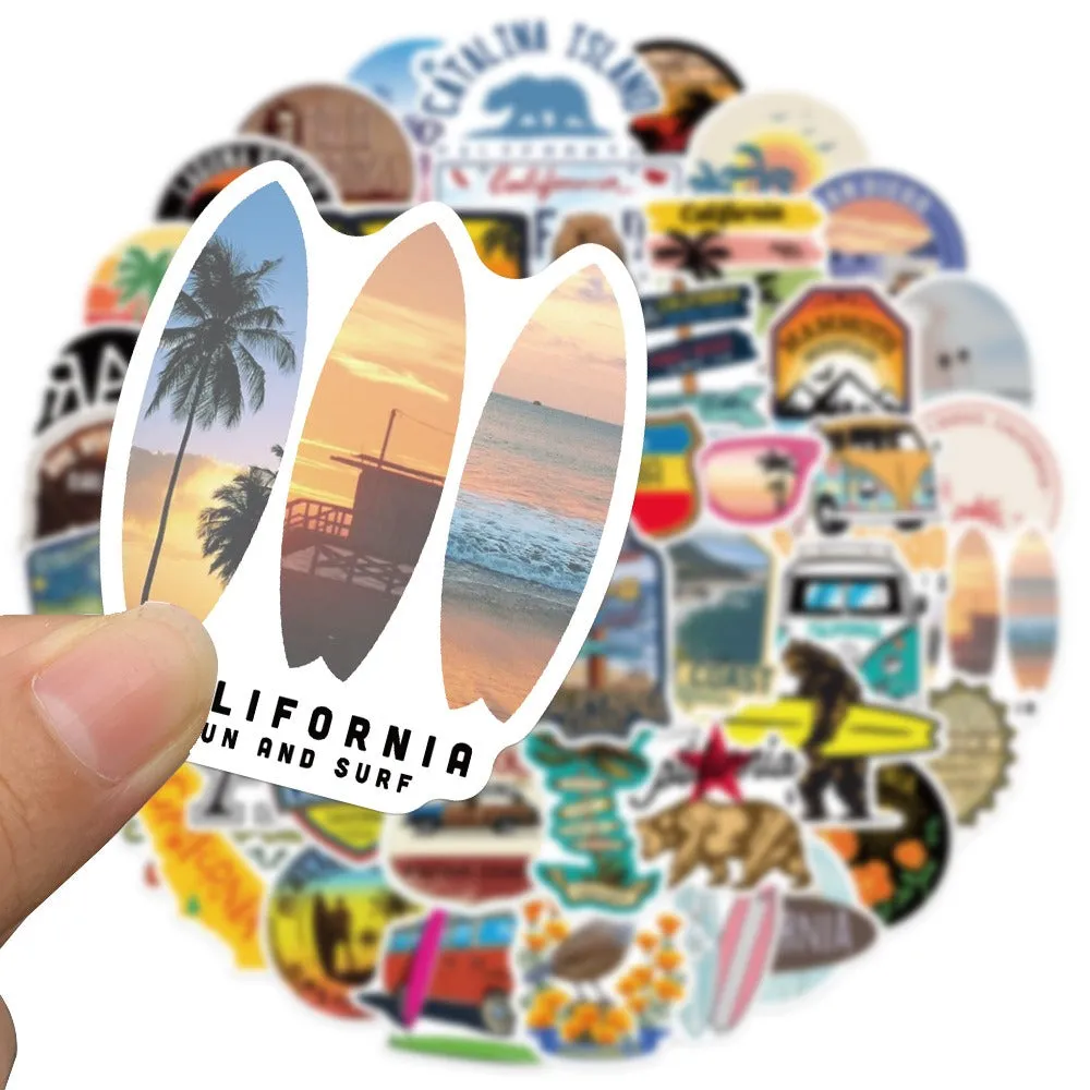 California Stickers Pack - Set of 50