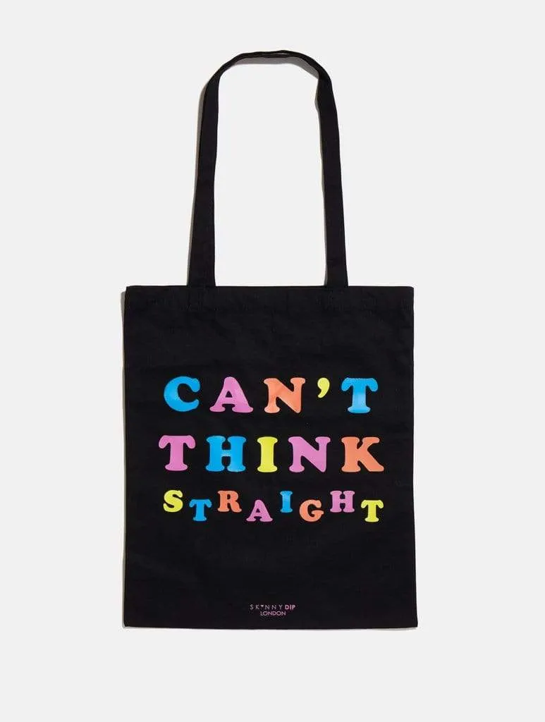 Can't Think Straight Printed Tote Bag