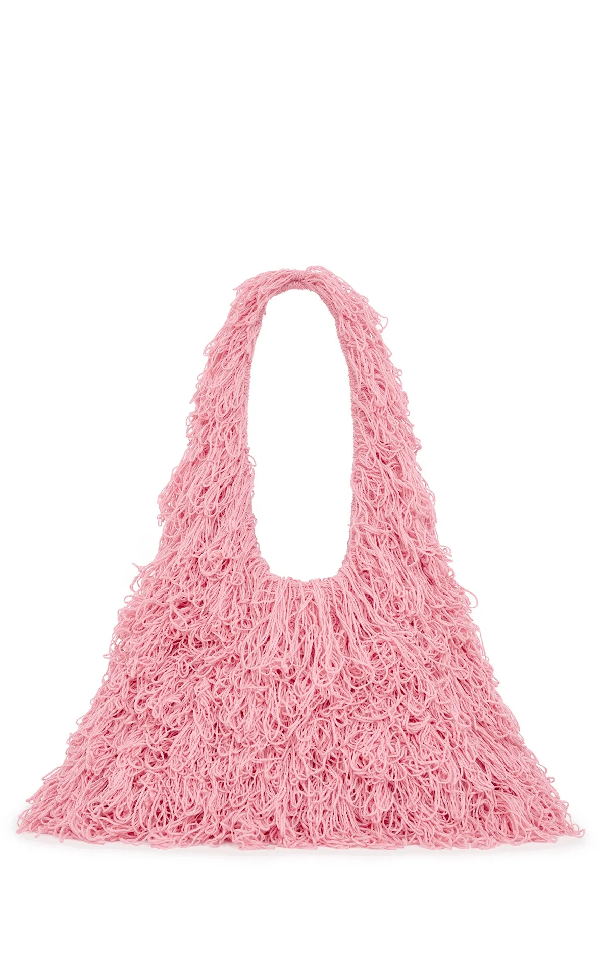 Celeus Knit Hobo Bag in Rosa Cashmere Silk