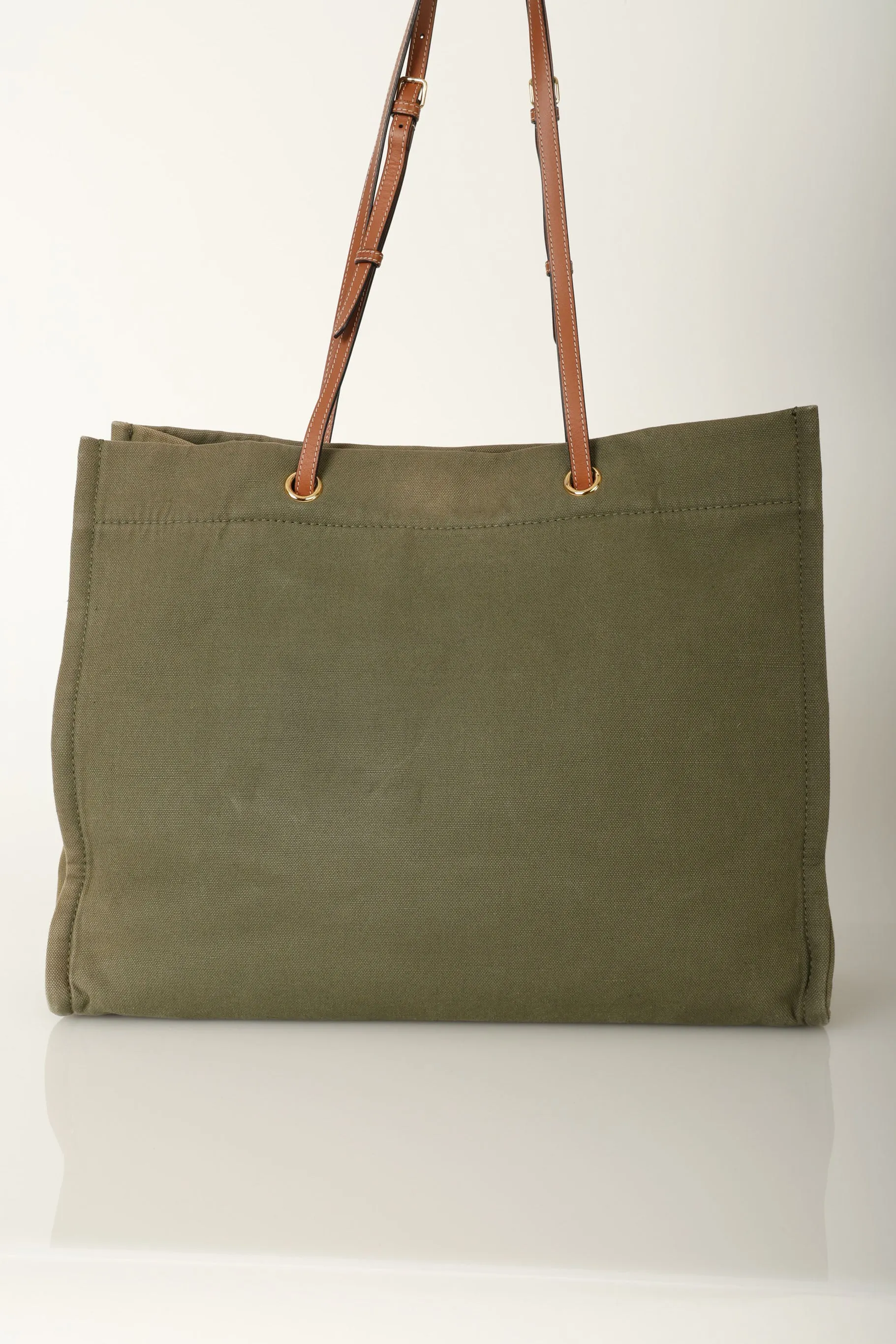 Celine Canvas Cabas Logo Tote