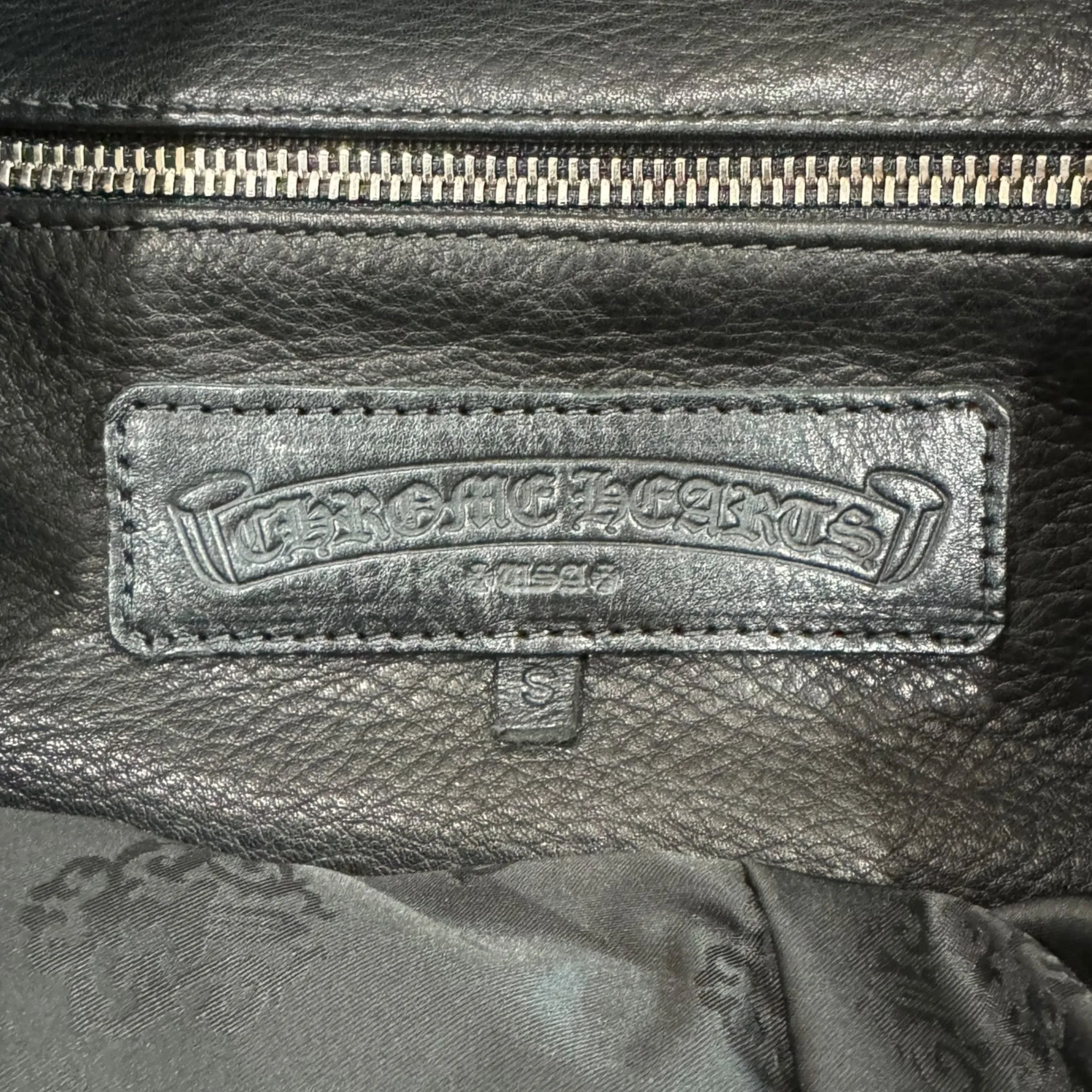 Chrome Hearts Silver Cross Plus Leather Duffle Bag Black (Large)