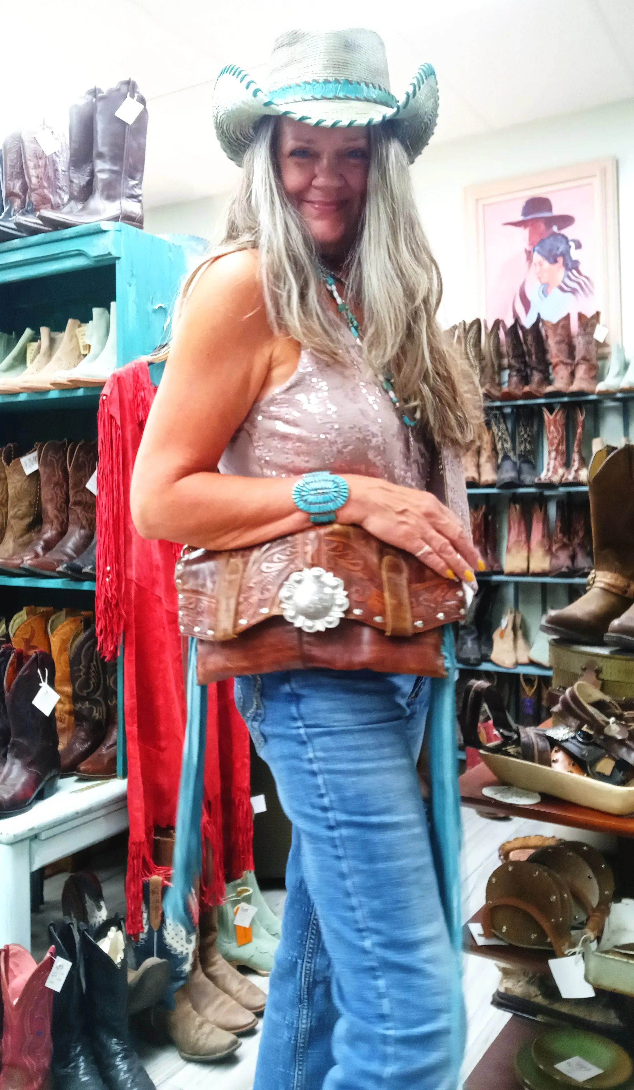 Clutch Cowboy Boot Purse CL15