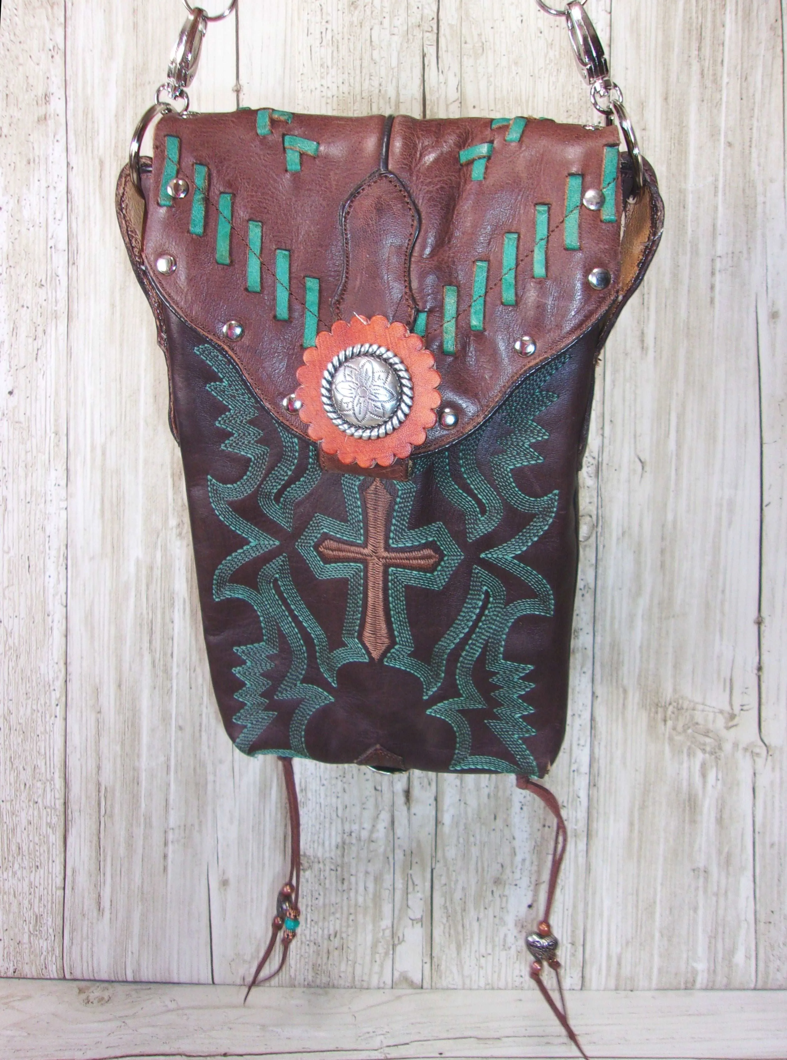 Cowboy Boot Crossbody Hipster Purse HP792