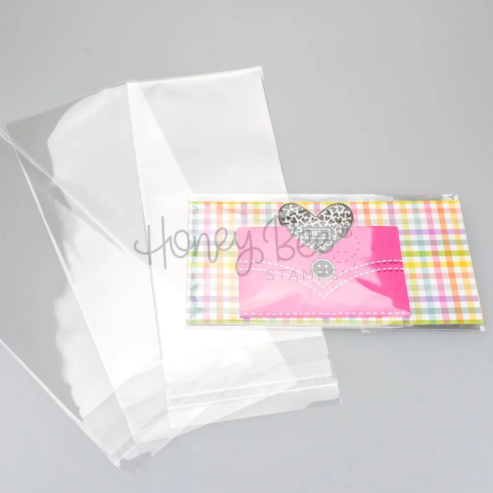 Crystal Clear Cello Bags 100 Pk - Mini Slimline 3-5/16" x 7-1/8"