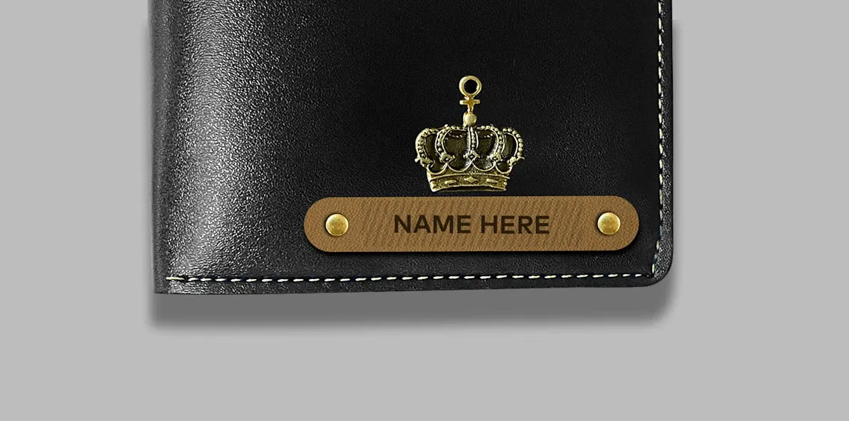 Customized Leather Wallet with Name Engraving | Compact & Stylish