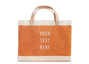 Customized Petite Market Bag in Citrus - Wholesale