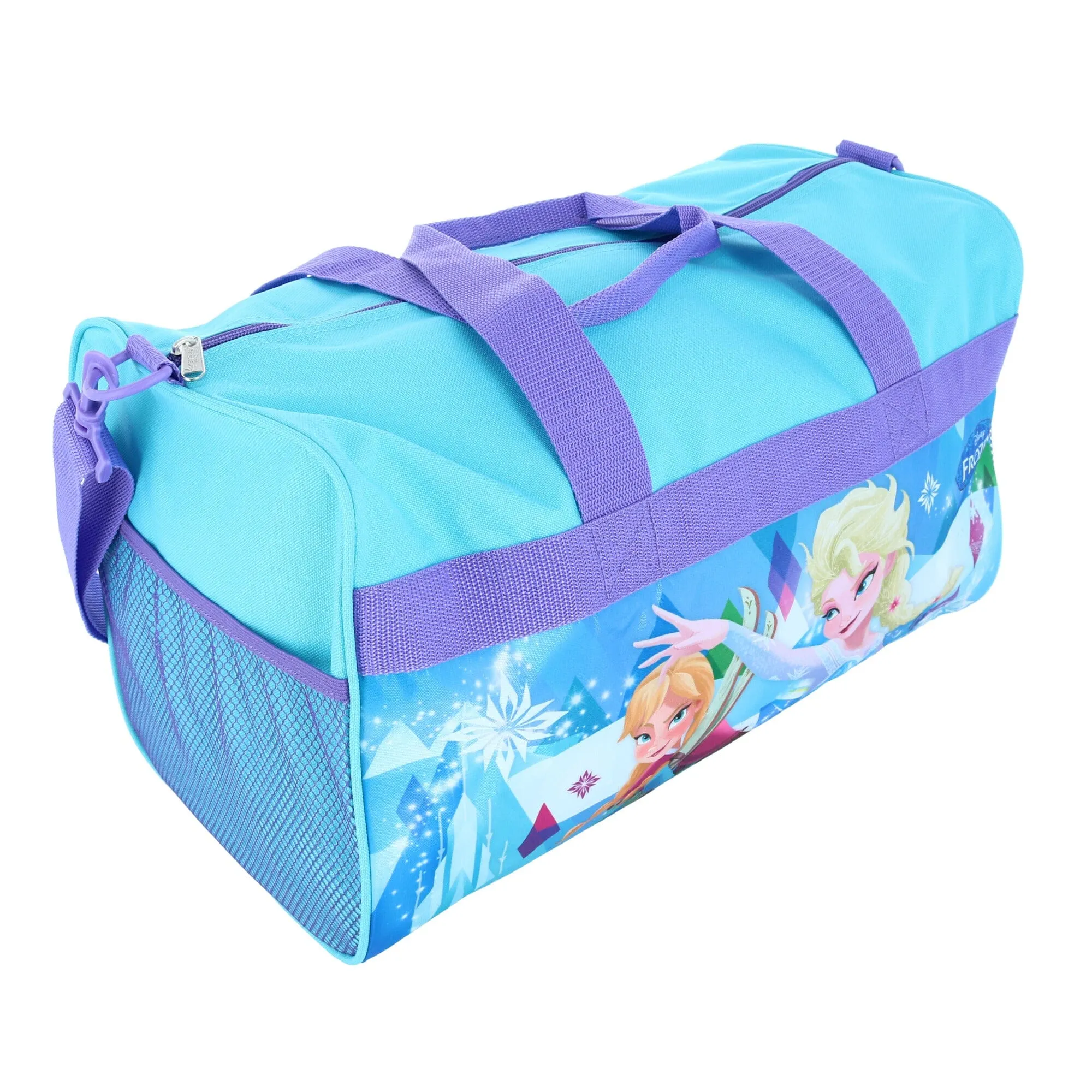 Disney Girl's Frozen Anna and Elsa Duffle Travel Bag