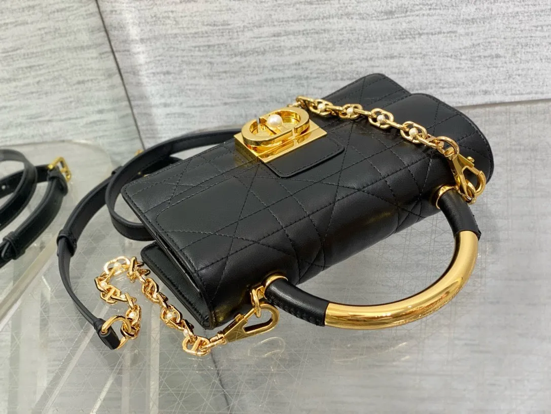 DR423 Mini Dior Ange Bag / HIGHEST QUALITY VERSION / 8x4.5x2inches