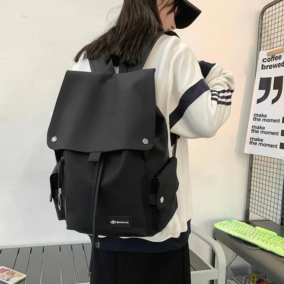 Drawstring School Bag - Women's Men's unisex Cool Backpack UCBRQ41 Travel Solid Fashion