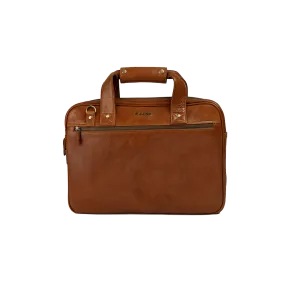 Dual Hold Leather Laptop Sleeve