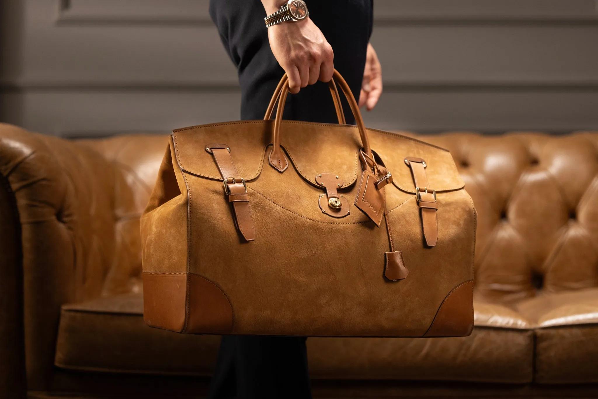 Duffle Bag - Nubuck Camel